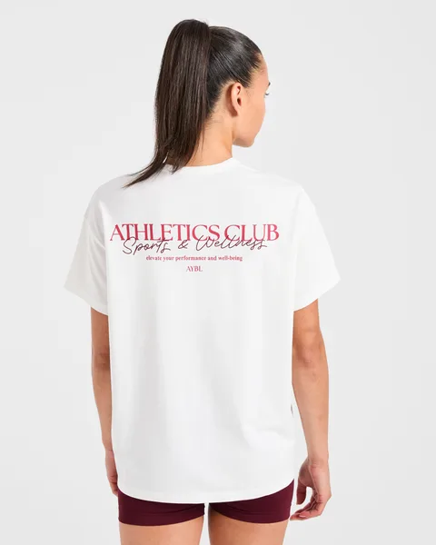 Athletics Club Oversized T Shirt – Off