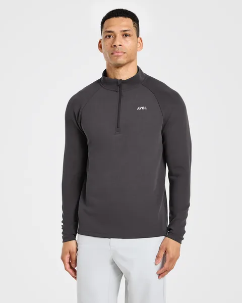 Precision Hybrid 1/4 Zip Pullover Charcoal