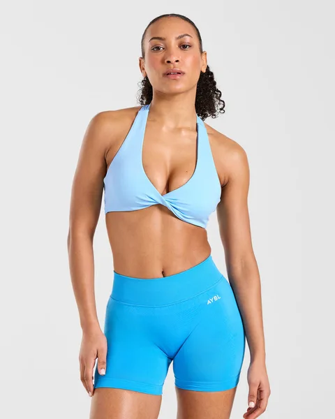 Essential Halterneck Sports Bra Vibrant
