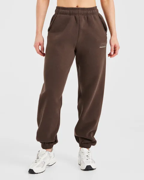 Athletics Track Oversized Joggers Brown/Sand