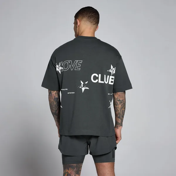 MP Men's Hybrid Graphic Oversized Cotton T-Shirt Gewassen L
