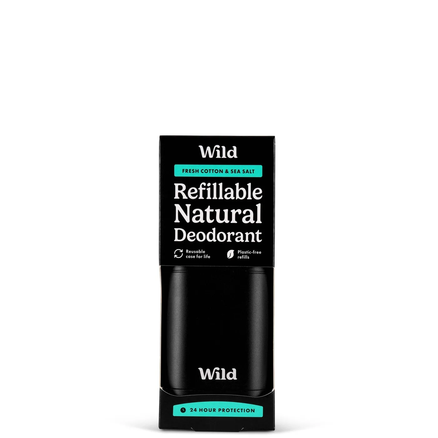 Refillable Natural Deodorant Case Fresh Cotton & Sea Salt