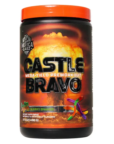Castle Bravo Mega-Yield Pre-Workout Sour Gummy Snakes