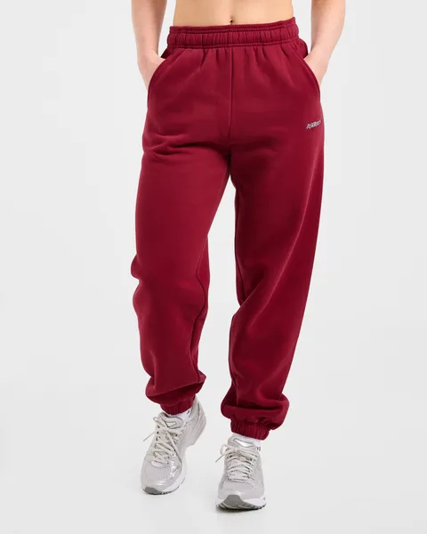 AYBL Sports Outline Oversized Joggers Burgundy