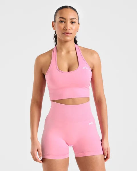 Empower Seamless Halterneck Crop Top – Baby
