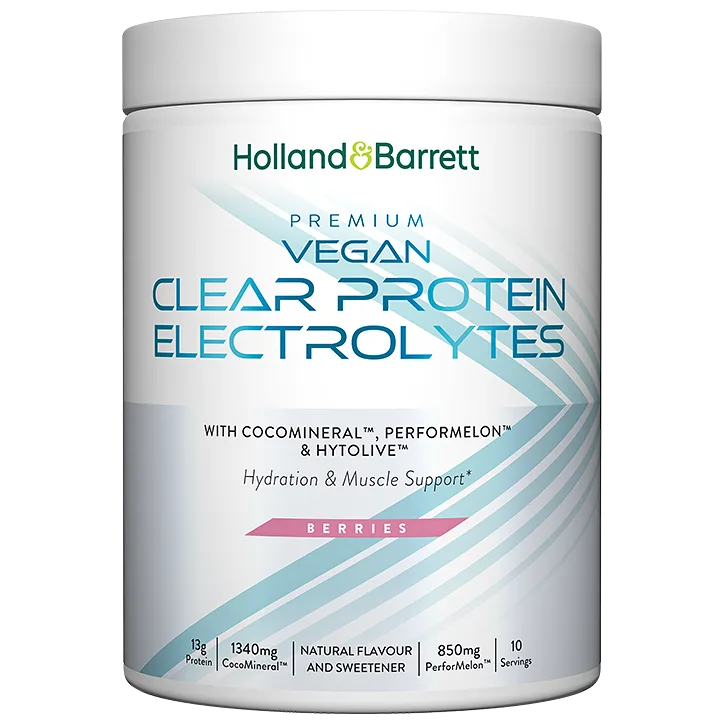 Premium Vegan Clear Protein Electrolytes Berries