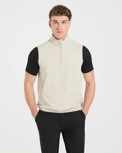 Precision 1/4 Zip Vest Sand
