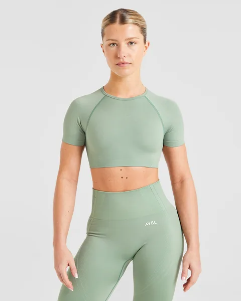 Balance V3 Seamless Crop Top – Grove
