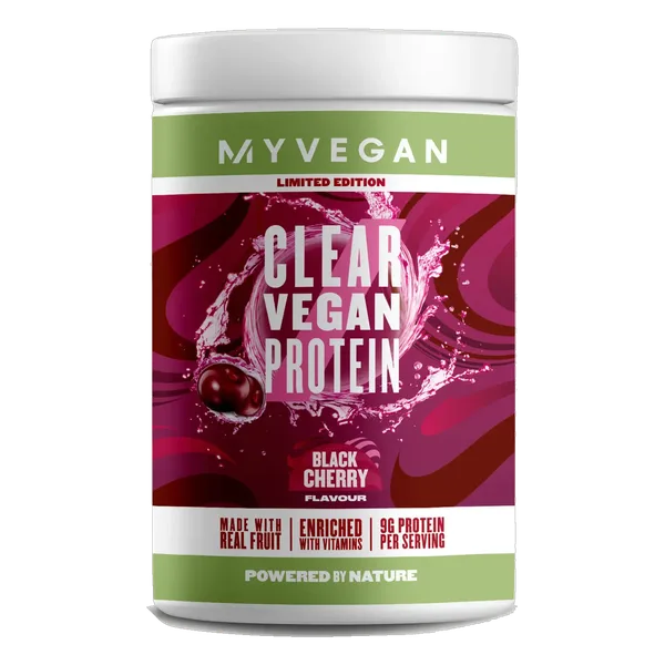 Clear Vegan Protein – Black