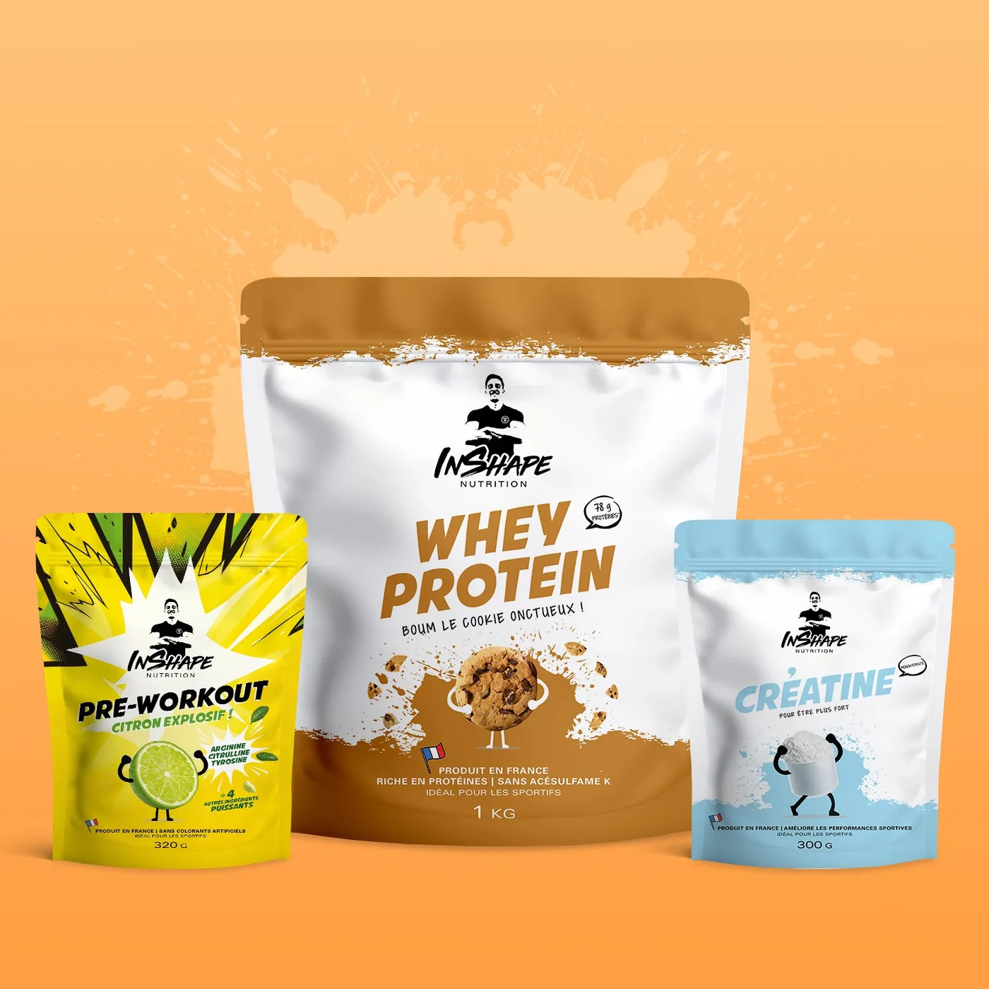 Pack Power 30 Jours – Whey, Créatine & Pre-Workout