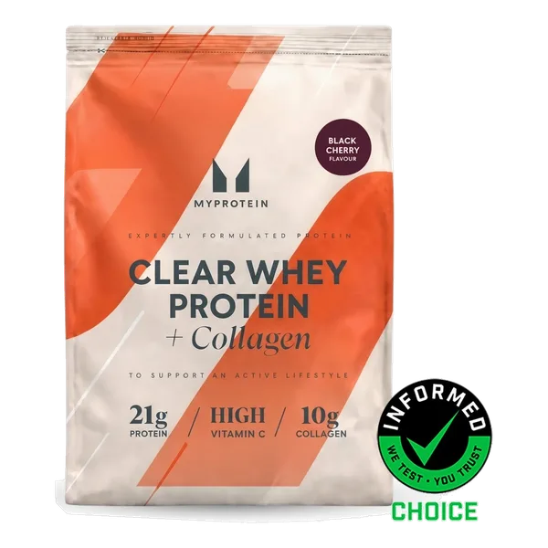 Clear Whey Protein Isolate – Black Cherry + Collagen – 1000g