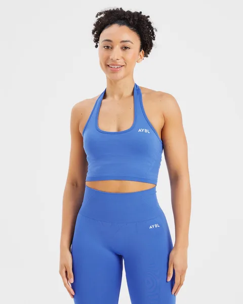 Empower Seamless Halterneck Crop Top –