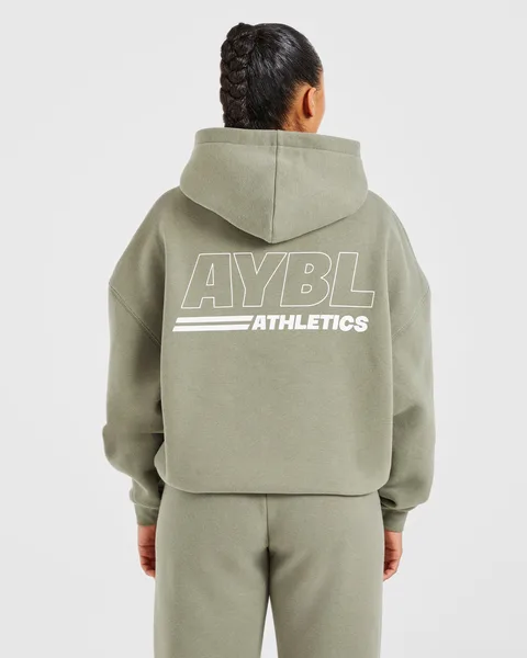 Athletics Track Oversized Hoodie – Muted