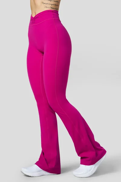 W2279 Buttersoft Scrunch Band Flare Leggings (short)