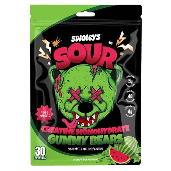 Creatine Monohydrate Gummy Bears – Sour
