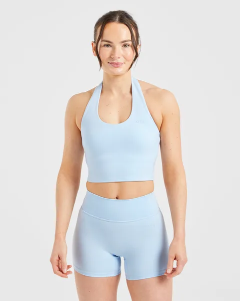 Staple Halterneck Crop Top – Pastel