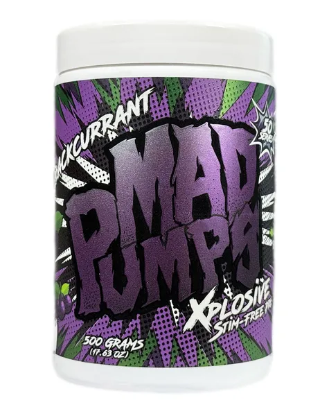 Mad Pumps Xplosive Stim-Free Pre – Blackcurrant
