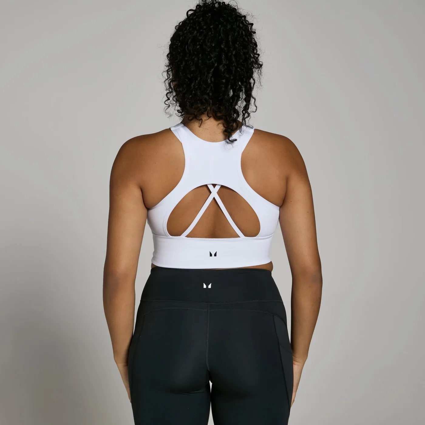 MP Damen Power Longline Sport-BH Weiß XXS
