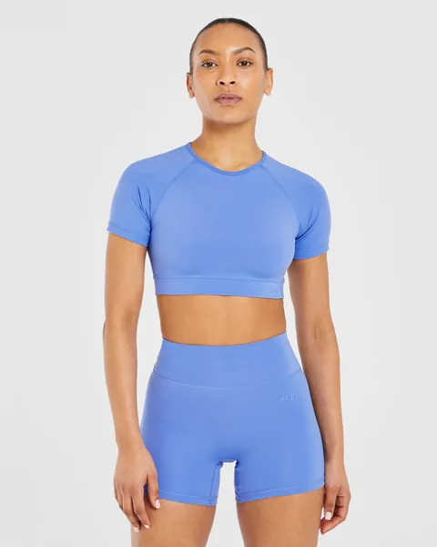 Staple Crop Top Cobalt