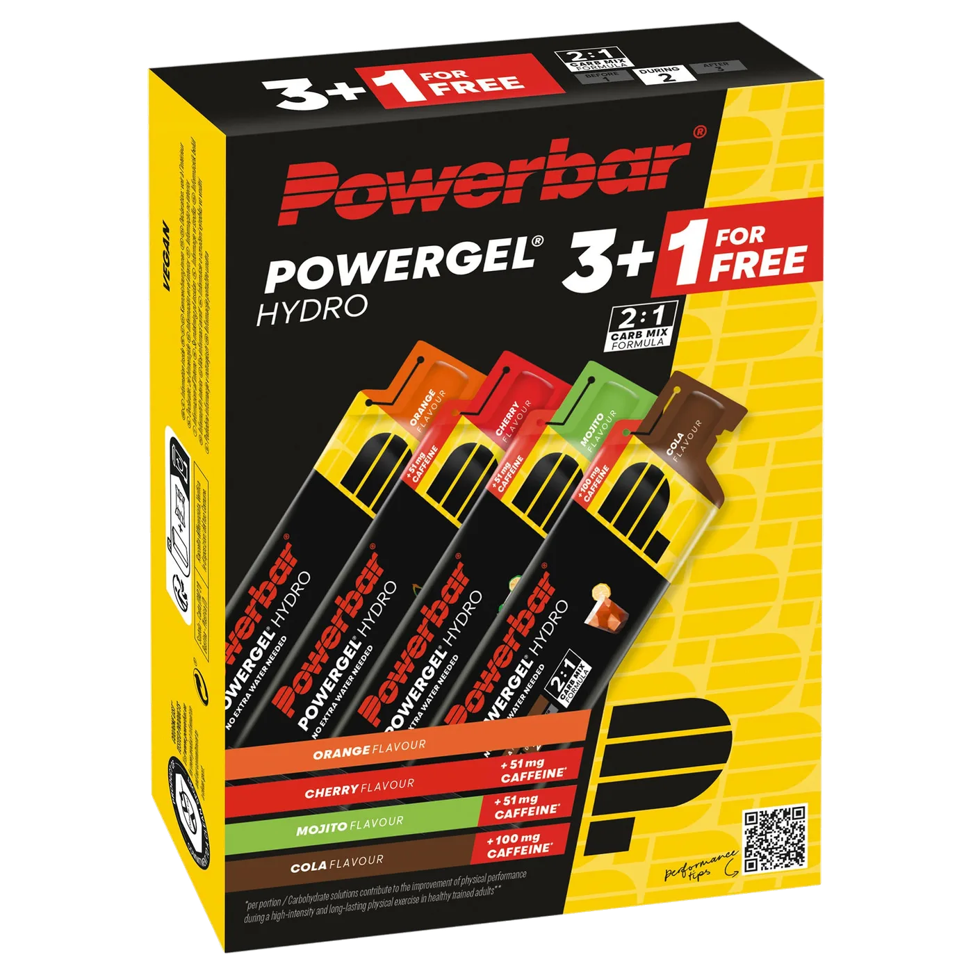 PowerGel Hydro Multipack – 4x41g (Orange, Mojito