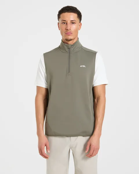 Precision 1/4 Zip Vest Deep Sage