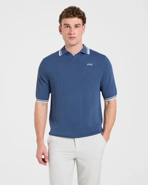 Classic Knitted Polo – Muted