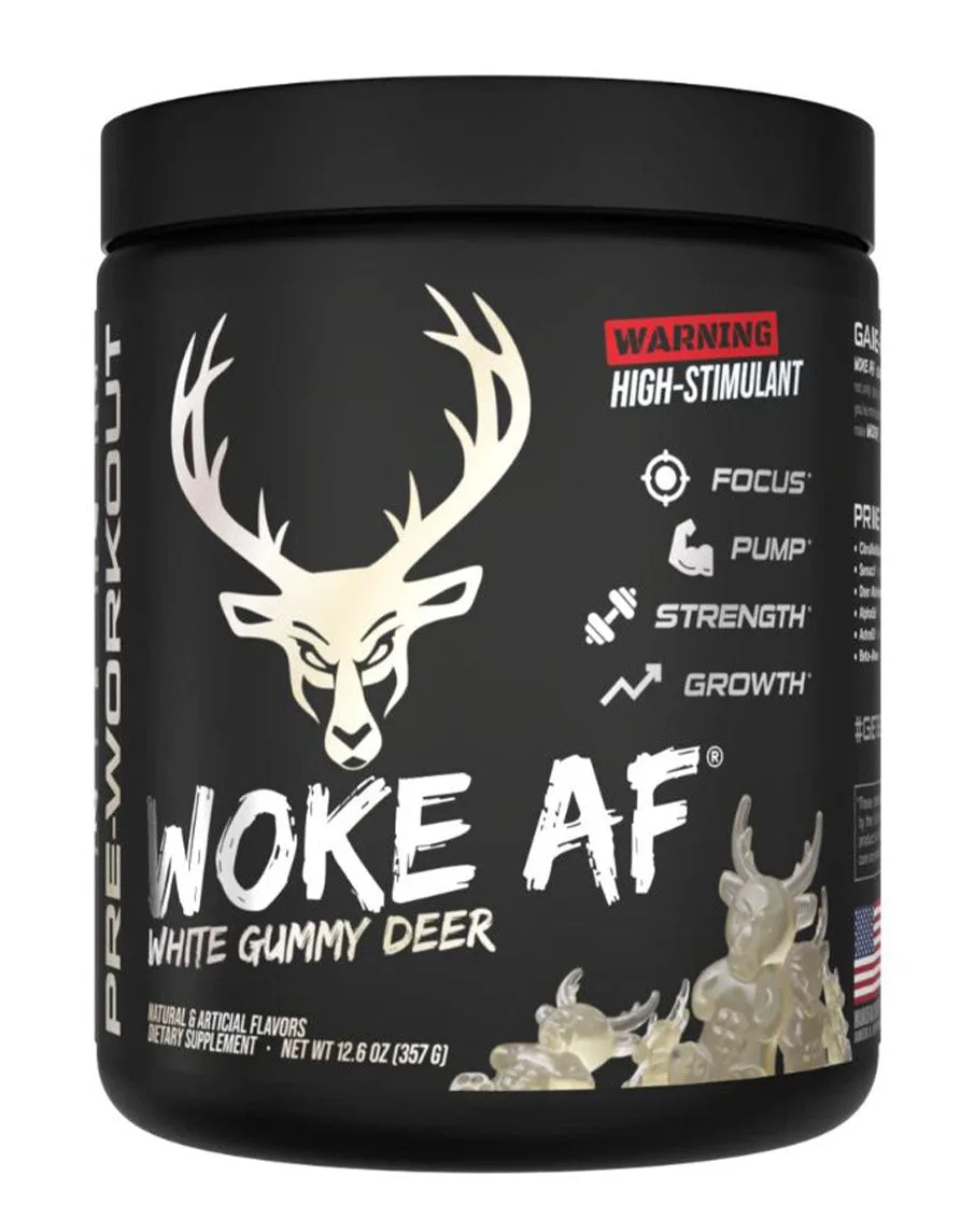 Woke AF Pre-Workout – White Gummy Deer – 30 Serves