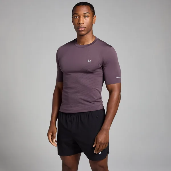 MP Active naadloos T-shirt met opdruk voor heren Dieppaars L