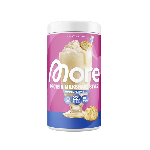 More Protein Milkshake Style Kokosmakrone