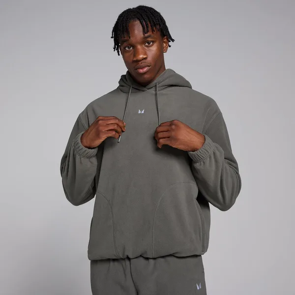 MP hoodie van fleecestof voor heren Metaalgrijs L