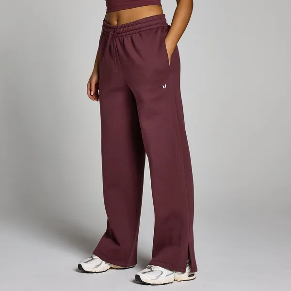 MP Basics joggingbroek met rechte pijpen voor dames Donkerbessenrood L