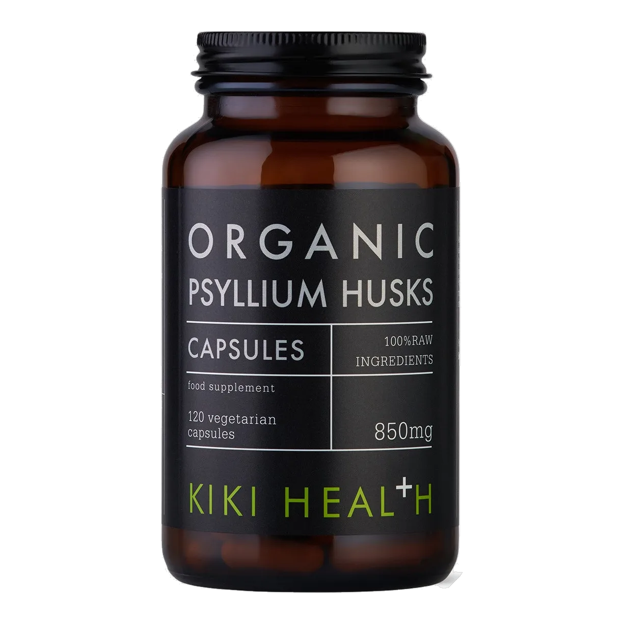 Organic Psyllium Husks 120 Vegicaps
