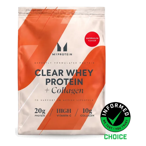 Clear Whey Protein Isolate – Watermelon + Collagen – 960g