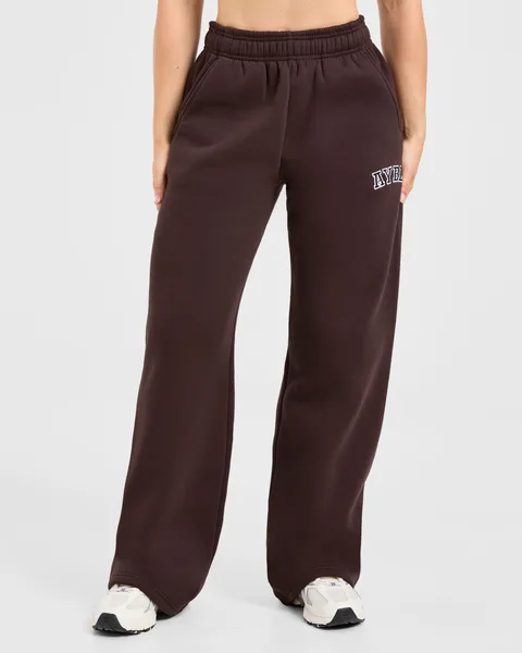 Varsity 2.0 Oversized Straight Leg Joggers Cocoa