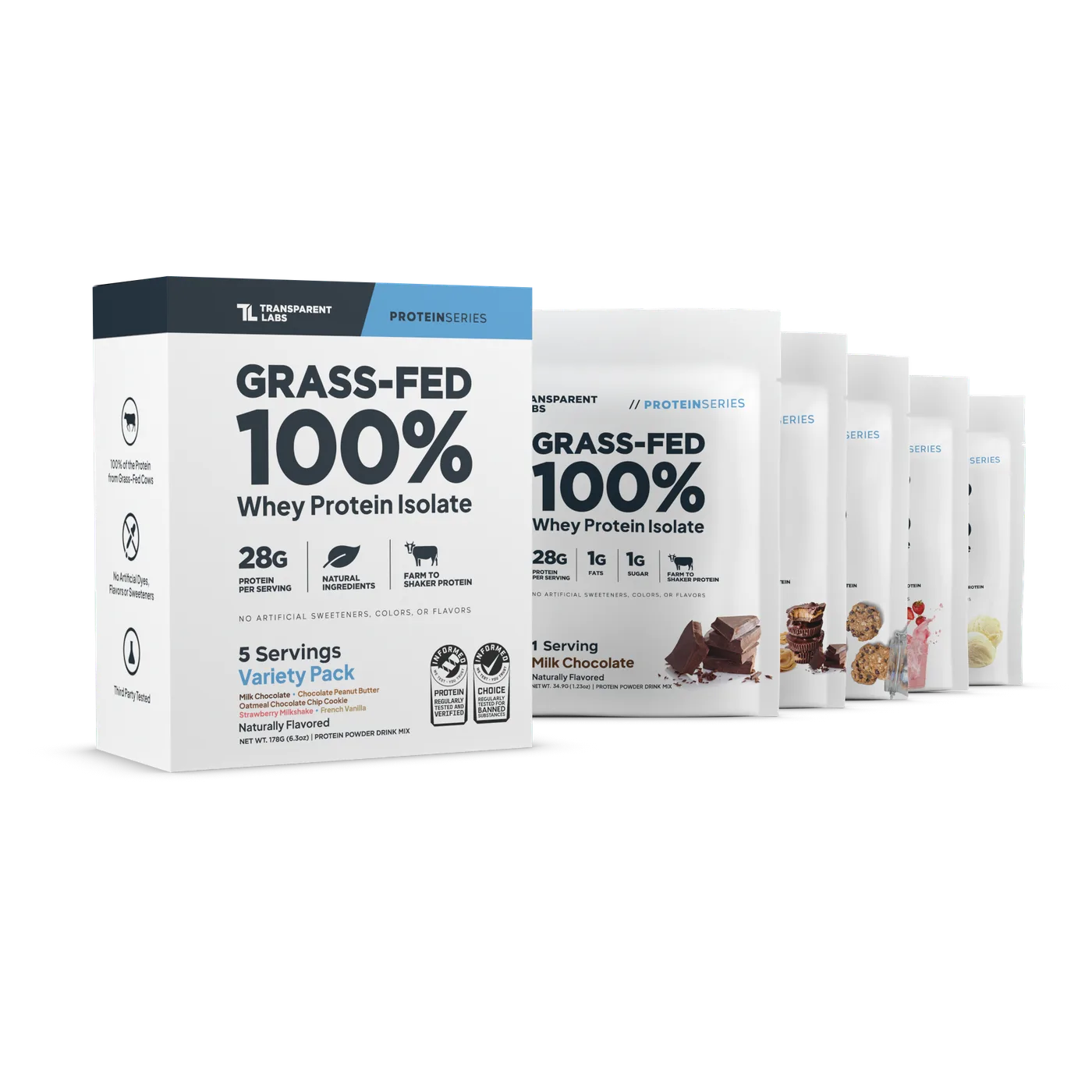 Grass-Fed Whey Protein Isolate Variety Pack