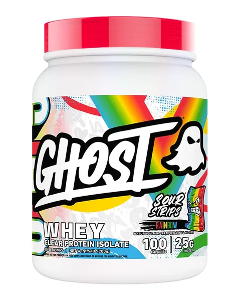 Clear Whey Isolate Sour Strips Rainbow 20 Serves