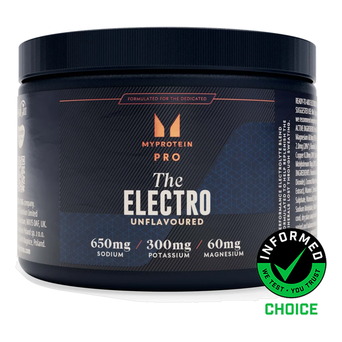 THE Electro Electrolyte Powder – Unflavoured