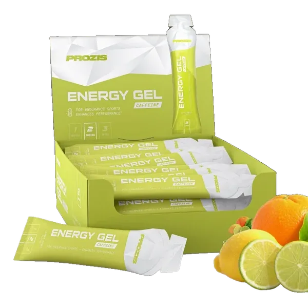 Energy Gel + Cafeïne Sinaasappel 24x50g