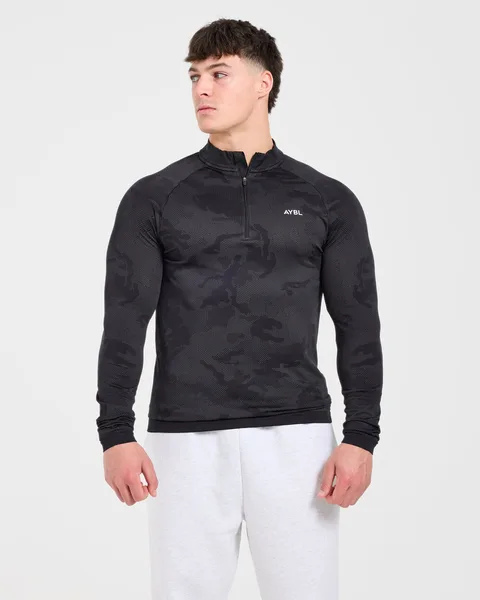 Camo Seamless 1/4 Zip Pullover
