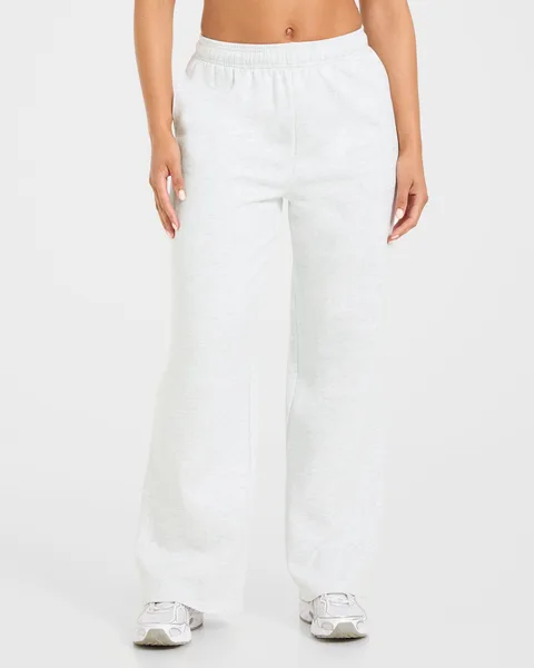 Lifestyle Oversized Straight Leg Joggers – Heather