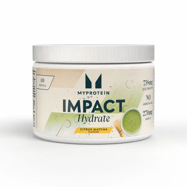 Impact Hydrate Electrolyte Powder Citrus Matcha 40 servings