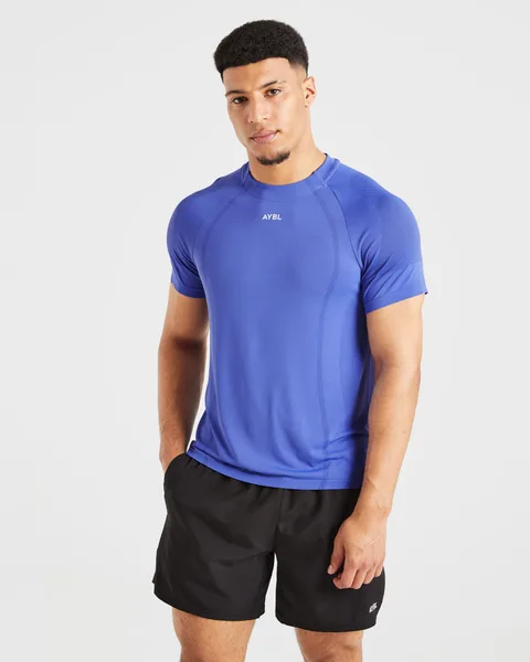 Attain Seamless T Shirt – Indigo