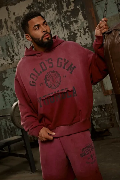 5167 Gold's Iron Legacy Crest Hoodies