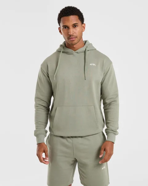 Essential Lightweight Hoodie Washed Sage