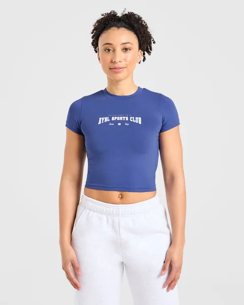 Sports Club Varsity Baby Tee