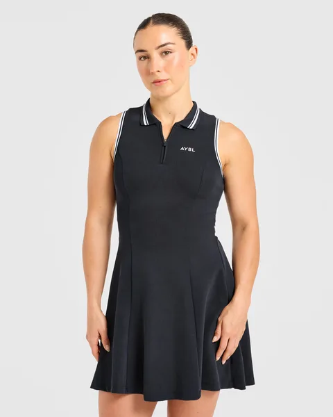 Classic Pleated Dress –