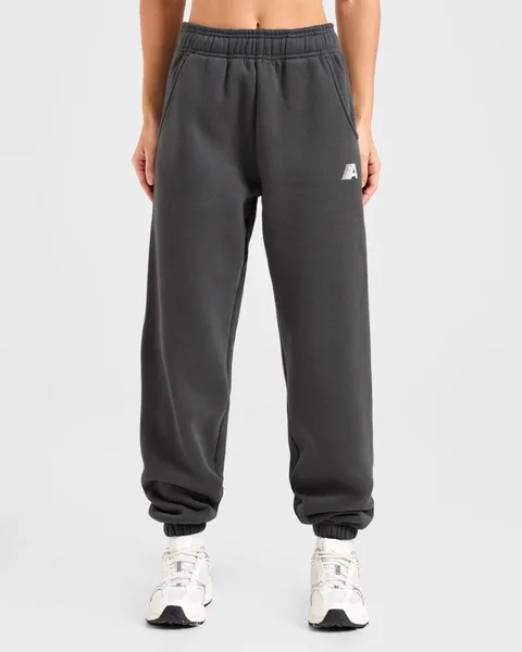 Retro Athletics Oversized Joggers Charcoal