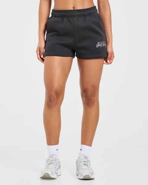 Sports Society Oversized Shorts Charcoal