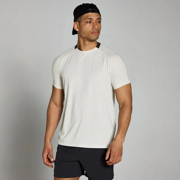 MP Tempo gerasterd trainingsshirt voor heren Mistgrijs XS