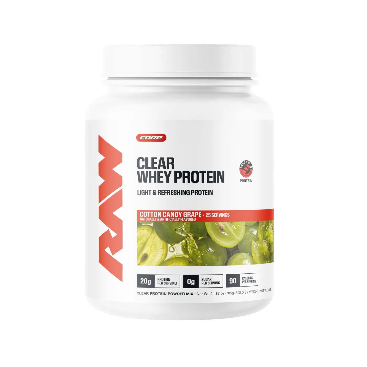 Raw Clear Whey Protein Cotton Candy Grape